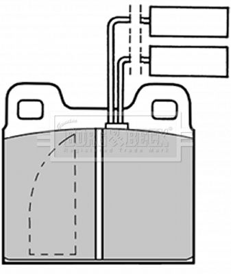 BORG & BECK Комплект тормозных колодок, дисковый тормоз BBP1012